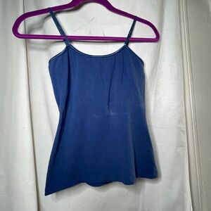 Coolwear Navy Blue Camisole w Adjustable Spaghetti Straps Size M Built in Bra